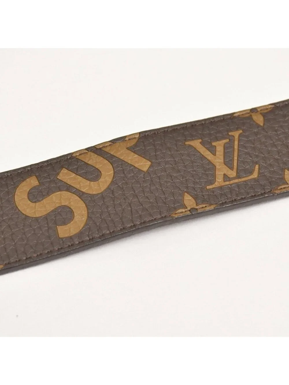 Louis Vuitton Supreme Ceinture LV Belt 90/36 Brown Gold